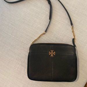 Tory Burch Ivy Leather Crossbody Bag - Black